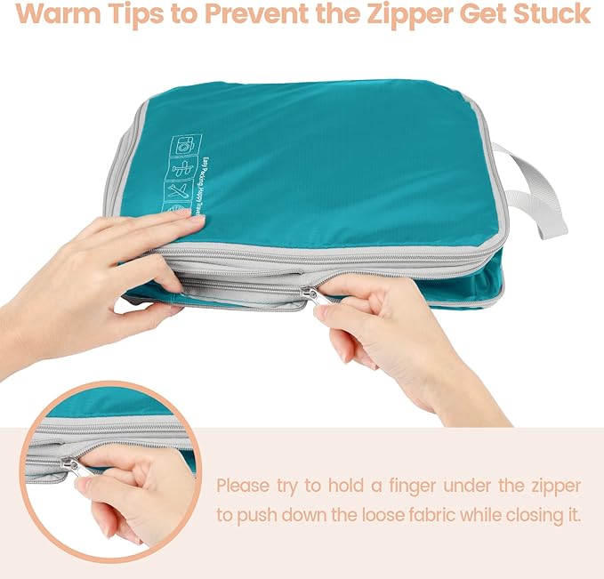 Cambond Compression Packing Cubes for Travel - Lightweight Expandable Travel Bags Luggage Organizers Travel Essentials Compre