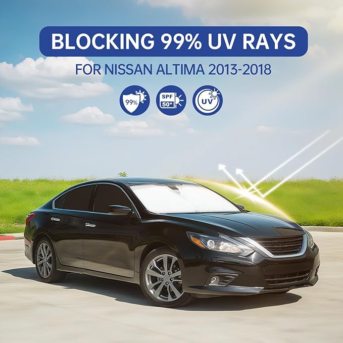 Car Window Shades for Nissan Altima 2013-2018, Full Car Window Covers for Privacy, Sunshades for Altima Front Rear Windshield Side Windows to Block UV and Protect Privacy(8pcs)