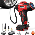 Tire Inflator Compatible with MILWAUKEE 18V Max Battery, 160 PSI Cordless Air Compressor With 12V DC Car Adapter,LCD Digital Pressure Gauge for Car, Bike, Sport Ball (No Battery)