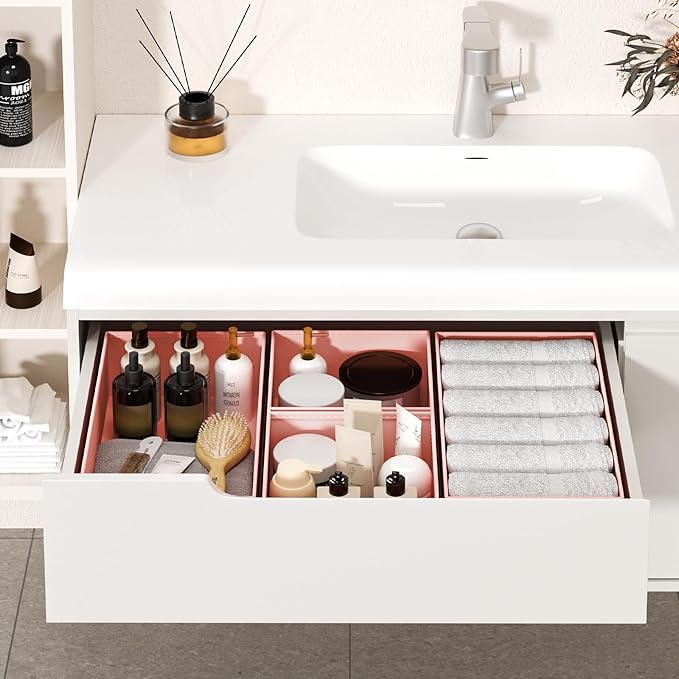 DIMJ Drawer Organizer Clothes - 20 Pack Closet Drawer Organizer Bins for Baby Clothes Storage, Fabric Dresser Organizer for N