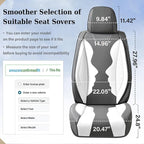 Coverado Car Seat Covers, Front Covers for Cars, Car Seat Cover Front Seats, Automotive Seat Cover, Waterproof, Leather Car S