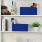 3-Pack Small Storage Baskets for Organizing | Woven Shelf Toy Basket | Rope Baskets for Gifts Empty | Closet Organizer Bins w