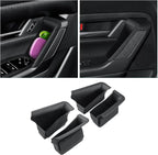 CDEFG 4Pcs for 2025 2026 Mazda CX-50 Center Console Organizer Tray Door Handle Pockets Trash Can Storage Box for 2023 2024 2025 2026 Mazda CX-50 Accessories 4-Doors Trash Bin Storage Case TPE Material