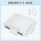 PerKoop 6 Pcs Clear Paper Storage Box A4 Plastic File Box Document Paper Organizer Storage Board Game Project Cases Container