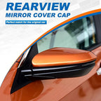 Car Door Rearview Mirror Cover Cap Housing Protective Cover For Exterior Mirrors Fit Honda Civic 2016 2017 2018 2019 2020 2021 (Red, Right Passenger Side）