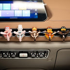 Car Air Fresheners Cute Pilot Cat Car Diffuser Rotating Propeller Cartoon Automotive Air Outlet Fan Creative Car Perfume Deco