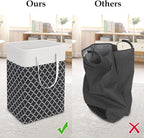 StorageRight Laundry Basket Hamper Large Collapsible Laundry Hamper with Easy Carry Handles，Freestanding Clothes Hampers for 