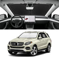 Custom Fit Windshield Sun Shade for Mercedes-Benz GLE 2012-2019, Blocks UV & Heat, Front Window Sunshade Accessories, Easy Fold & Store Keep Your Car Cooler