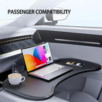 Foldable Car Tray for Tesla Model Y 3, Car Desk Steering Wheel Tray, Foldable Car Table Tray, Foldable Desk Food Tray for Eating and Traveling