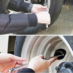 ATsafepro Semi Truck Tire Pressure Gauge, Heavy Duty Tire Gauge Range to 150PSI/10Bar,Dual Head Air Pressure Gauge for RV, Semi, Truck,SUV and Car