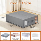 StorageTastic 6 Pack Bed Sheet Closet Organizers and Storage,Sturdy Foldable Storage Containers with Window and Label,Storage