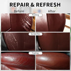Leather Recoloring Balm, 12oz Large Size Leather Dye, Color Restorer, Scratch Repair, Furniture & Couch Restorer Kit, Repair 