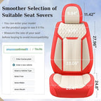 Coverado Car Seat Covers Full Set, Front and Rear Seat Covers, 5 Seats Leather Seat Covers for Cars, Waterproof Car Seat Prot