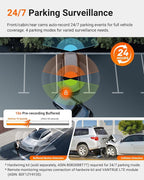 Vantrue N4 Pro S 4K 3 Channel Dash Cam w/Triple STARVIS 2, 4K+1080P+2.5K Front Inside Rear Dash Camera, 4+2.5K Dual Channel, 