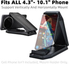 Mini Dashboard GPS Mount Holder Phone Tablet PC Navigation Holder for Garmin Nuvi Tomtom iPhone iPad Galaxy Yoga Android Fits 4.3"-10.1" GPS & Smartphone Friction Clamp Mount (Black)