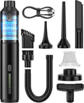 Car Vacuum Portable Cordless Handheld Vacuum Cleaner 4-in-1 Mini Cordless Vacuum with 2 Suction Modes and 16800pa Suction Pow