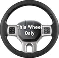 Steering Wheel Cover for Ram 1500, Car Steering Wheel Cover for Dodge Ram 1500 (2012-2018) 1500 Classic(2019-2023) 2500(2012-2018) 3500(2012-2018) 5500(2012-2018), Black