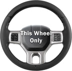 Steering Wheel Cover for Ram 1500, Car Steering Wheel Cover for Dodge Ram 1500 (2012-2018) 1500 Classic(2019-2023) 2500(2012-2018) 3500(2012-2018) 5500(2012-2018), Black