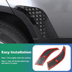 Rear Wheel Arch Covers for Land Rover Defender 2020-2025 | Gloss Black ABS Anti-Scratch Protection Cover Trim Kit |Defender 110 130 Accessories | Easy Installation| Decoration Armor