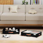 Underbed Storage With Wheels,low profile 5.5 inches Height Storage Bins,Rolling Underbed Shoe Storage Containers,Underbed Sto