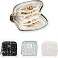 Stratalife Travel Jewelry Case Portable Jewelry Box with Small Pouches for Gemstones Healing Crystal, Bracelets Necklace Bang