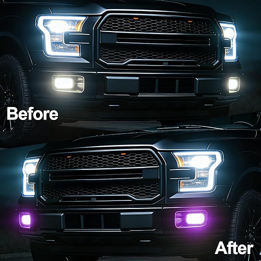 Lypumso Color Transform Light Filters, DIY Self Adhesive Car Light Tint Repair Tape for Headlight Fog Tail Lights, Transparent Outdoor Lights Window Home Decor Vinyl Wrap Film (Purple, 4in x 20ft)