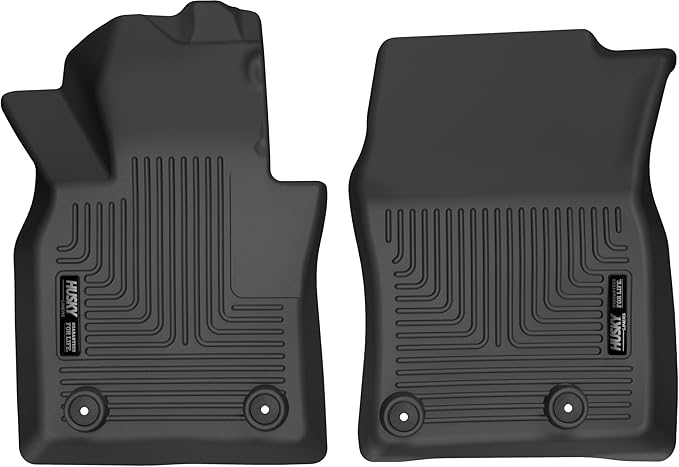 Husky Liners Weatherbeater Floor Mats | Fits 2019-2026 Mazda 3 (Hatchback, Sedan FWD); 2020-2026 Mazda CX-30 (AWD) | Front Row, 1-pc Black - 15651