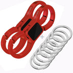 Key Chain Quick Release Spring 2 Pack with 4 Key Rings Heavy Duty Keychain Organizer for Men and Women