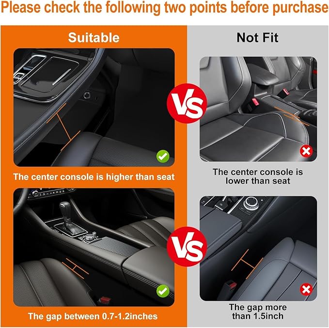2 Pack Large Capacity Car Seat Gap Filler Organizer with Cup Holder PU Leather Automotive Consoles Storage Box in Between Truck Front Side Seats Catcher for Phone Auto Accessories Gifts for Women Men