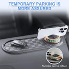 LivTee Multifunction Car Anti-Slip Mat, 360° Rotatable Multifunctional Car Dashboard Mobile Phone Holder with Temporary Parki