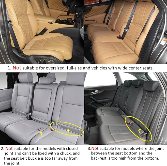 West Llama Linen Car Seat Covers,Bottom Seat Covers for Cars Include 1 Pair Front Driver Seat Pad Mat and 1 Rear Bench Cover 