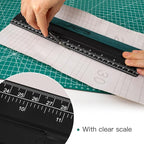 NEWISHTOOL 11.8" Felt Squeegee for Vinyl, 29.8cm Big Size Ruler Squeegee for Wallpaper Smoothing, Sign Making, Car Vinyl Wraps, Window Tint Film Application, Graphic Decals Squeegee Tool - Pack of 3