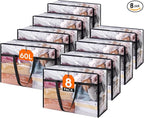 Lifewit 8 Pack Clear Clothes Storage Bags, 60L Plastic Blanket Storage Bag, Vinyl Foldable Moving Bags with Zipper, Closet Or