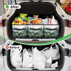 Reusable Grocery Bags Heavy Duty Shopping Bags Foldable Large Tote Bags with Long Handles & Hard Bottom