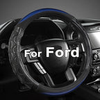 GIANT PANDA Car Steering Wheel Cover for Ford F150 F250 F350 Expedition 15.5-16 inches - Blue