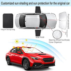 3PCS Car Window Shades Front Windshield Sun Shade Foldable Window Shade Custom Fit for 2023-2026 Subaru Impreza WRX Sedan Hatchback WRX STI Anti-UV Rays Block Heat
