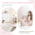 POVETIRE Bow Holder for Girls Hair Bows,Pink Hair Bow Organizer, Hair Clips Stand Hair Accessories Rack Display Decors Baby N