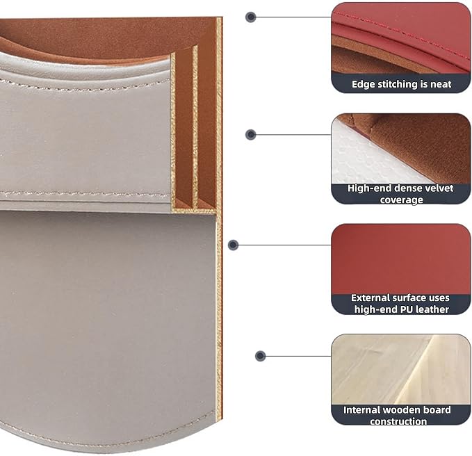 Car Seat Gap Organizer Large Capacity Leather Storage Box with Charging Port Multi-Purpose Car Seat Crevice Storage Solution for Phones Wallets Cards Ideal for Car Organization (Modern, White-Double)