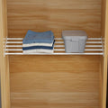 FIRJOY Expandable Wall-Mounted Closet Shelf Organizer, Adjustable Storage Rack, Heavy Duty (White, 31.5" - 42")