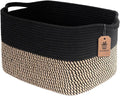 Goodpick Cube Storage Bins - Towel, Book, Cloth, Shoes, Closet Shelf Woven Baskets for Office, Baby Laundry, Toys, 13''x10''x