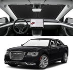 Custom Fit Windshield Sun Shade for Chrysler 300/300C 2011-2025, Blocks UV & Heat, Front Window Sunshade Accessories, Easy Fold & Store Keep Your Car Cooler