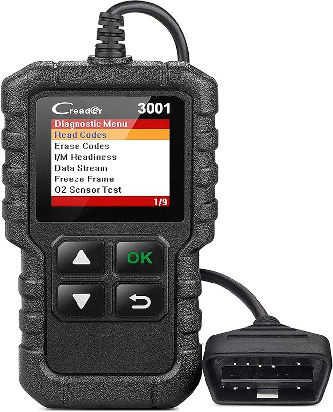 LAUNCH Creader 3001 OBD2 Scanner-2025 Upgrade Ver. Engine Fault Code Reader,Support O2 Sensor,Lifetime Free Update,Scanner for