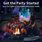 Acrylic Interior Car LED Strip Light with APP, 18-in-1 128 Colorful 6 Pieces Fiber Optic Car Decoration Atmosphere Light Kits, Dual Zone Music Sync Rhythm RGB Neon Lighting for All Cars