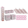 Delta Children Nursery Storage 48 Piece Set - Easy Storage/Organization Solution - Keeps Bedroom, Nursery & Closet Clean, Inf