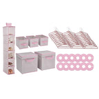 Delta Children Nursery Storage 48 Piece Set - Easy Storage/Organization Solution - Keeps Bedroom, Nursery & Closet Clean, Inf