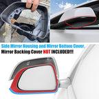 Jaronx Compatible with Tesla Model 3 Mirror Bottom Cover & Housing Frame 2017-2025, Left Driver Side Rearview Mirror Cover Bracket Lower Base & Frame Housing Replacement for Tesla Model 3