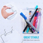 G.CORE Large Pegboard Cups Peg Board Storage Bin 6 Pack with Hooks, Square Box Shape Pegboard Cup Holder Accessories for Gara