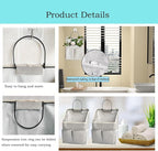 2 Pack Wall Hanging Storage Bag,Wall Hanging Organizer with Pockets, Hanging storage basket for Dormitory Bathroom Bedroom (G