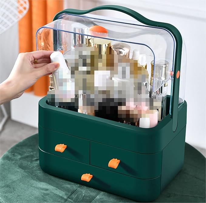 Makeup Organizer Vanity Organizer Household Cosmetic Storage Box Dressing Tables Bedrooms and Bathrooms Makeup Organizer Make