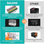 BALEINE Fireproof Document Box with Lock, Portable Fireproof Document Bag Waterproof Fire Proof File Boxes for Documents, Fil